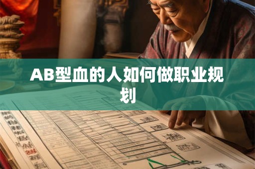 AB型血的人如何做职业规划