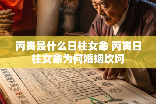 丙寅是什么日柱女命 丙寅日柱女命为何婚姻坎坷