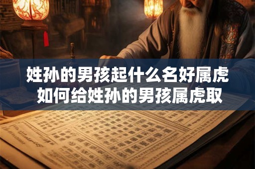 姓孙的男孩起什么名好属虎 如何给姓孙的男孩属虎取名 姓孙的男孩起什么名好属虎 如何给姓孙的男孩属虎取名