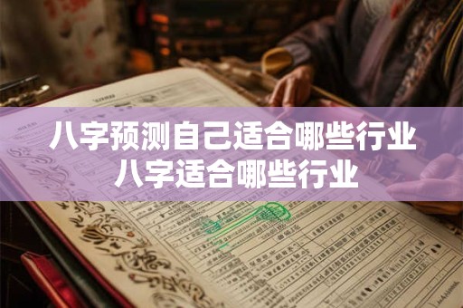 八字预测自己适合哪些行业 八字适合哪些行业