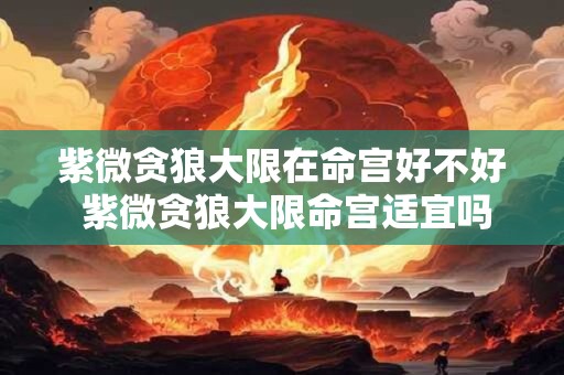 紫微贪狼大限在命宫好不好 紫微贪狼大限命宫适宜吗
