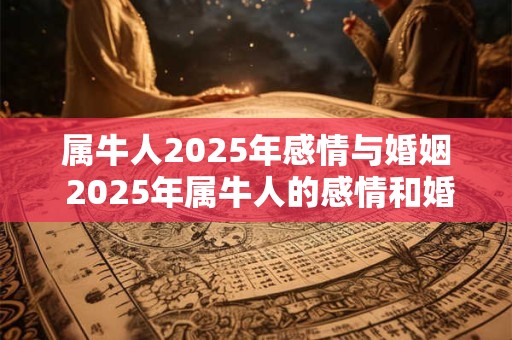 属牛人2025年感情与婚姻 2025年属牛人的感情和婚姻会有什么变化