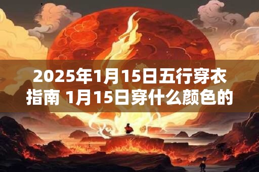 2025年1月15日五行穿衣指南 1月15日穿什么颜色的衣服