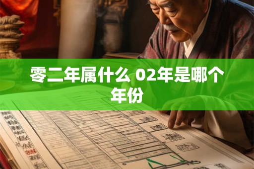 零二年属什么 02年是哪个年份