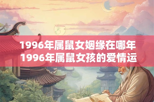 1996年属鼠女姻缘在哪年 1996年属鼠女孩的爱情运