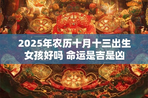 2025年农历十月十三出生女孩好吗 命运是吉是凶 2025年农历十月十三出生女孩好吗 命运是吉是凶