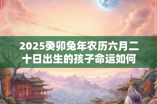 2025癸卯兔年农历六月二十日出生的孩子命运如何