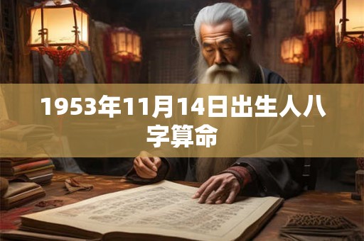 1953年11月14日出生人八字算命