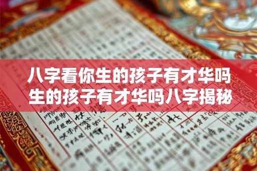 八字看你生的孩子有才华吗 生的孩子有才华吗八字揭秘