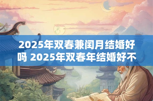 2025年双春兼闰月结婚好吗 2025年双春年结婚好不好
