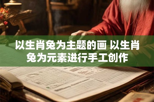以生肖兔为主题的画 以生肖兔为元素进行手工创作