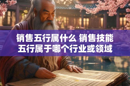 销售五行属什么 销售技能五行属于哪个行业或领域