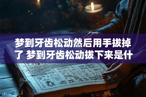 梦到牙齿松动然后用手拔掉了 梦到牙齿松动拔下来是什么意思