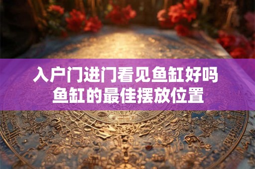 入户门进门看见鱼缸好吗 鱼缸的最佳摆放位置