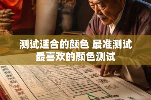 测试适合的颜色 最准测试最喜欢的颜色测试