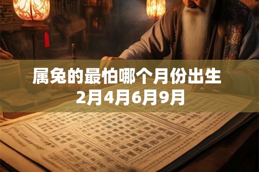 属兔的最怕哪个月份出生 2月4月6月9月
