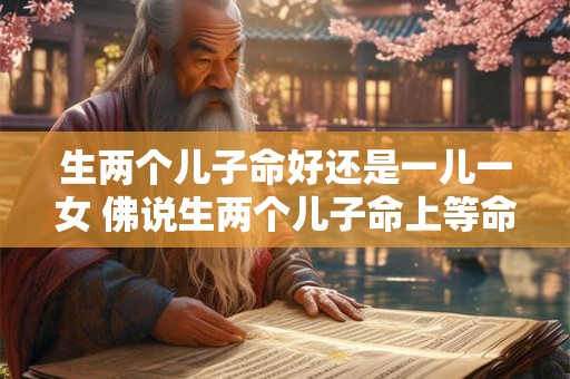 生两个儿子命好还是一儿一女 佛说生两个儿子命上等命