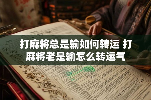 打麻将总是输如何转运 打麻将老是输怎么转运气