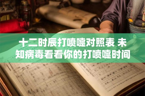 十二时辰打喷嚏对照表 未知病毒看看你的打喷嚏时间是否符合十二时辰打喷嚏对照表