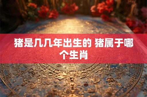 猪是几几年出生的 猪属于哪个生肖