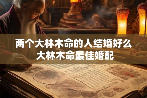 两个大林木命的人结婚好么 大林木命最佳婚配