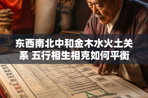 东西南北中和金木水火土关系 五行相生相克如何平衡