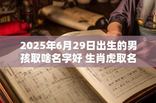 2025年6月29日出生的男孩取啥名字好 生肖虎取名
