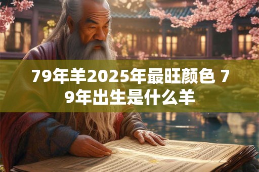 79年羊2025年最旺颜色 79年出生是什么羊