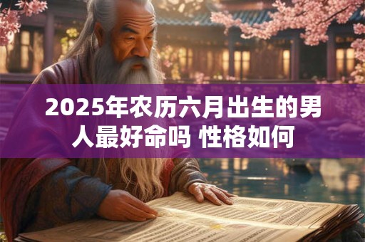 2025年农历六月出生的男人最好命吗 性格如何