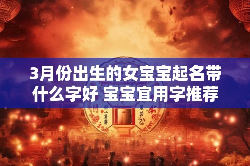 3月份出生的女宝宝起名带什么字好 宝宝宜用字推荐