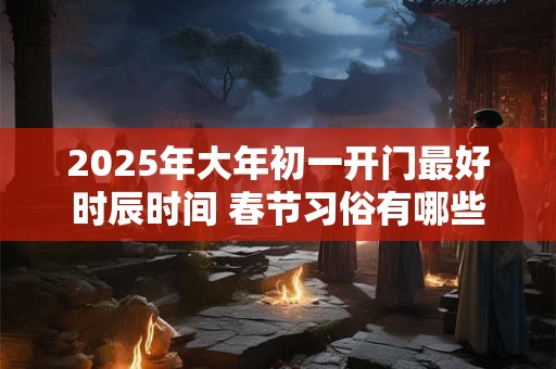 2025年大年初一开门最好时辰时间 春节习俗有哪些