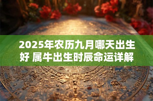 2025年农历九月哪天出生好 属牛出生时辰命运详解