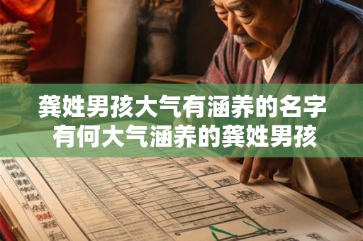 龚姓男孩大气有涵养的名字 有何大气涵养的龚姓男孩名字推荐