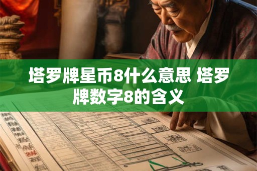 塔罗牌星币8什么意思 塔罗牌数字8的含义