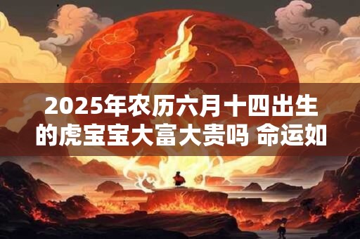 2025年农历六月十四出生的虎宝宝大富大贵吗 命运如何