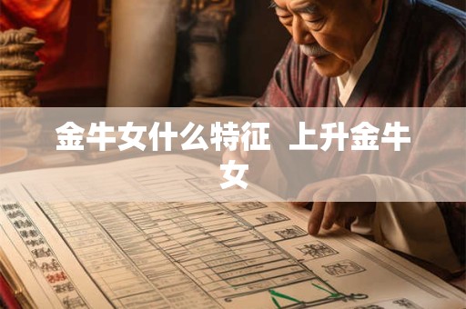 金牛女什么特征  上升金牛女