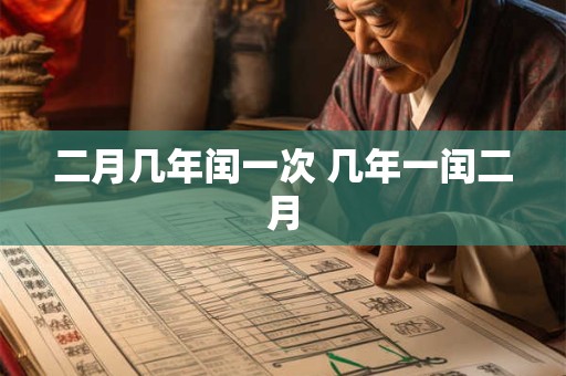 二月几年闰一次 几年一闰二月