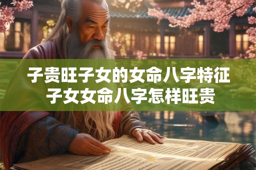 子贵旺子女的女命八字特征 子女女命八字怎样旺贵