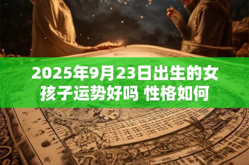 2025年9月23日出生的女孩子运势好吗 性格如何