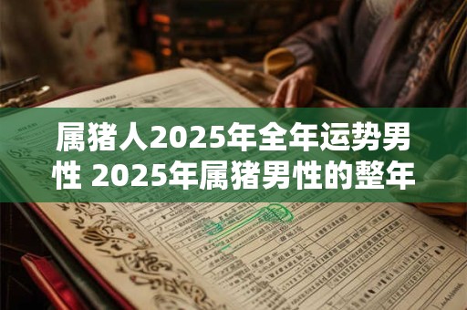 属猪人2025年全年运势男性 2025年属猪男性的整年运势如何