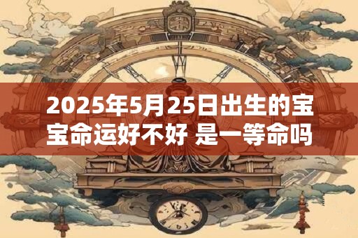 2025年5月25日出生的宝宝命运好不好 是一等命吗