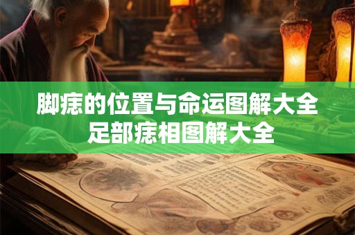 脚痣的位置与命运图解大全 足部痣相图解大全