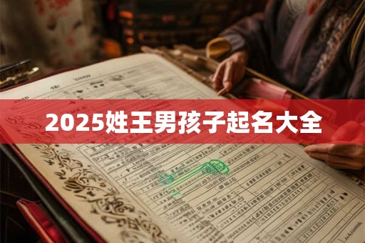 2025姓王男孩子起名大全