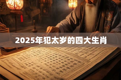 2025年犯太岁的四大生肖