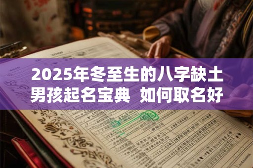 2025年冬至生的八字缺土男孩起名宝典  如何取名好