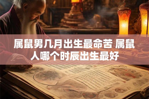 属鼠男几月出生最命苦 属鼠人哪个时辰出生最好