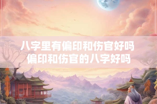 八字里有偏印和伤官好吗 偏印和伤官的八字好吗 八字里有偏印和伤官好吗 偏印和伤官的八字好吗