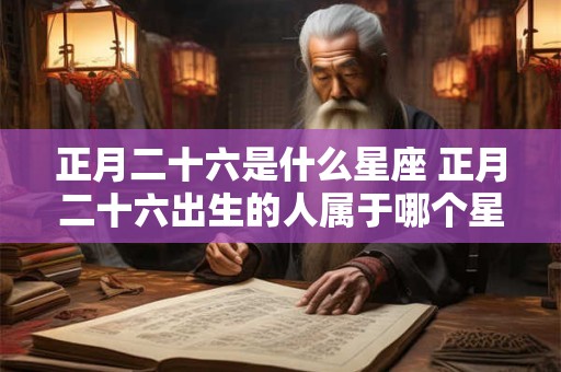 正月二十六是什么星座 正月二十六出生的人属于哪个星座
