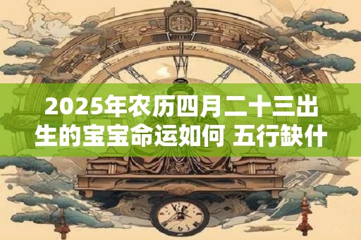 2025年农历四月二十三出生的宝宝命运如何 五行缺什么