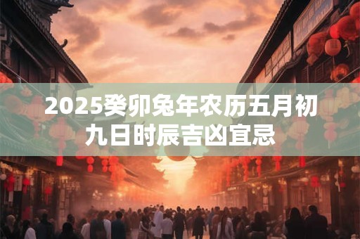 2025癸卯兔年农历五月初九日时辰吉凶宜忌